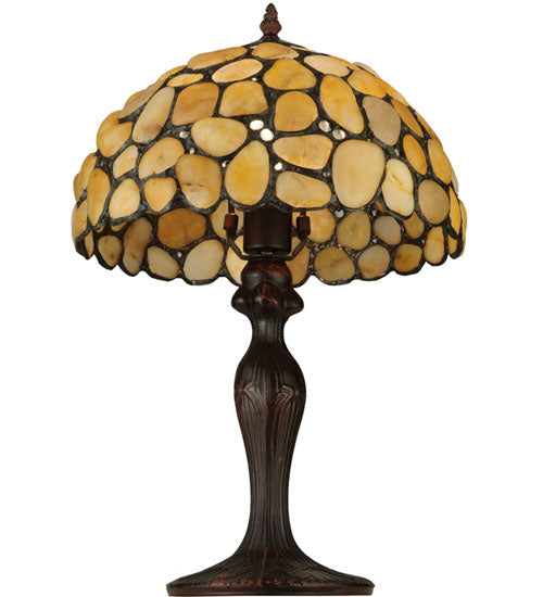 Meyda 19.5"H Agata Yellow Table Lamp '138123