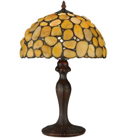 Meyda 19.5"H Agata Yellow Table Lamp '138123