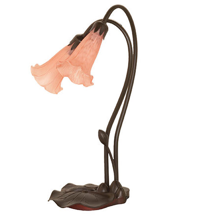 Meyda 16" High Pink Pond Lily 2 LT Accent Lamp '14110