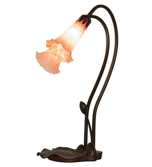 Meyda 16" High Pink Pond Lily 2 LT Accent Lamp '14110