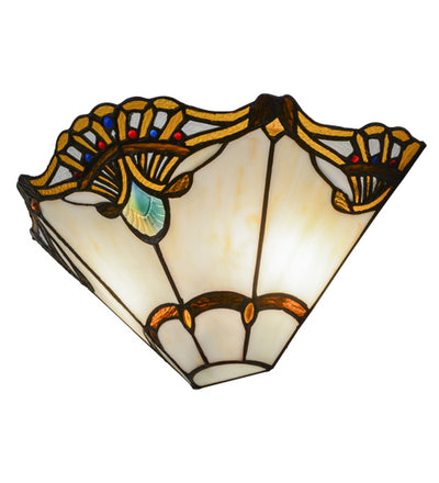 Meyda 14.5"W Shell with Jewels Wall Sconce '144020