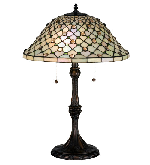 Meyda 25"H Diamond & Jewel Table Lamp 18728