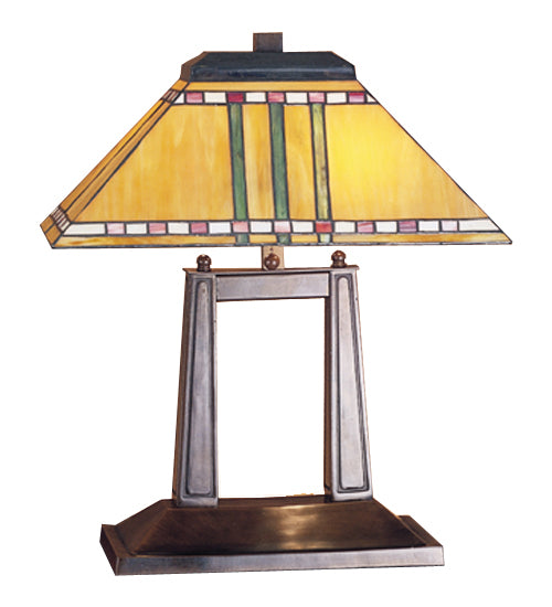 Meyda 20"H Prairie Corn Oblong Desk Lamp '26004