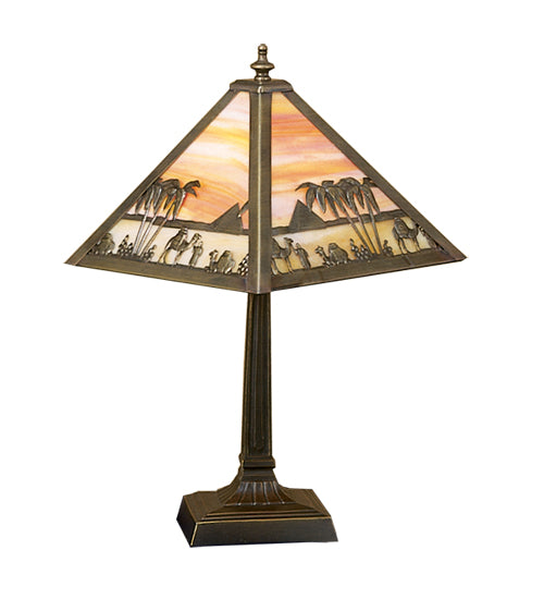 Meyda 10" High Camel Mission Accent Lamp