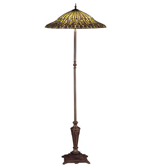 Meyda 65"H Tiffany Lotus Leaf Floor Lamp