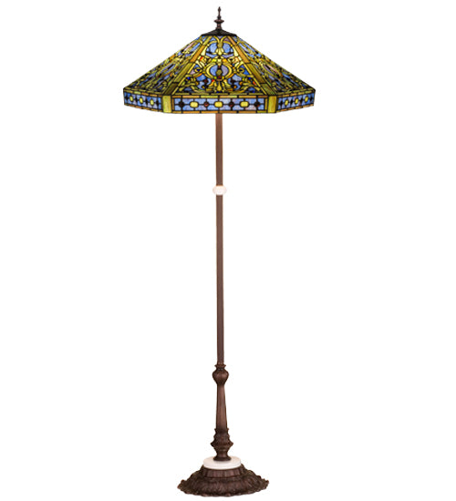 Meyda 63"H Tiffany Elizabethan Floor Lamp.602
