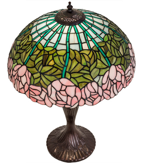 Meyda 23" High Tiffany Cabbage Rose Table Lamp '31143