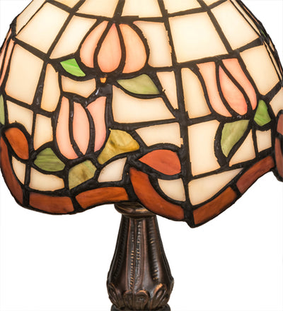 Meyda 12"H Roseborder Mini Lamp '31210