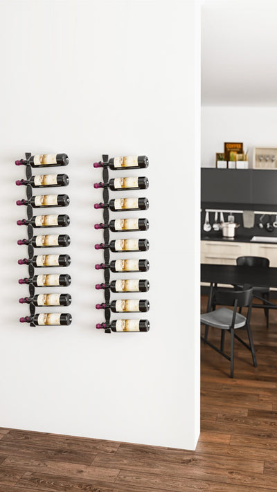 Vintageview Helix Single 45 (minimalist wall mounted metal wine rack kit)