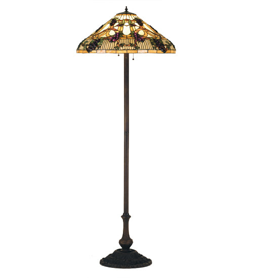 Meyda 64" High Jeweled Grape Floor Lamp