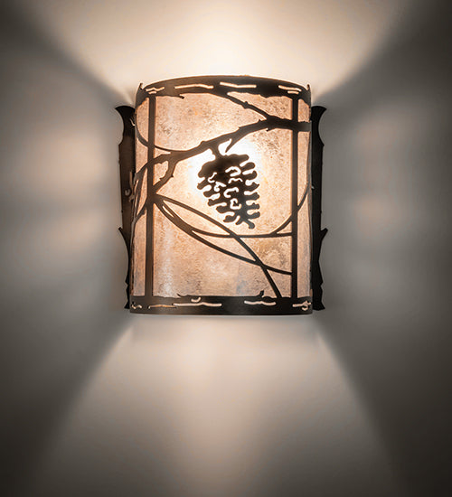 Meyda 6.5" Wide Whispering Pines Wall Sconce 82134
