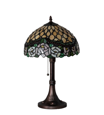 Meyda 19" High Jeweled Rose Table Lamp '82304