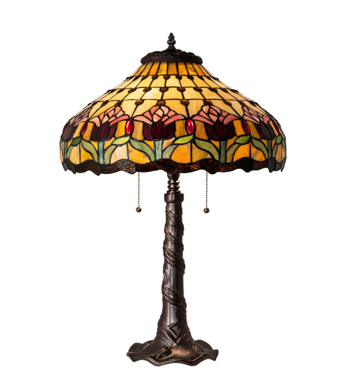 Meyda 26" High Colonial Tulip Table Lamp '99270