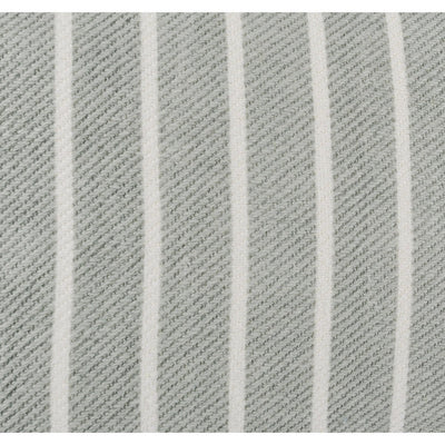 BENZARA 14 x 26 Accent Lumbar Pillow, Down, Striped Pattern, Gray, White Fabric - BM283489