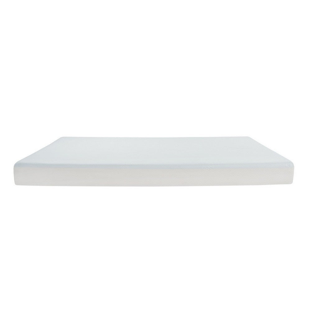 BENZARA Que 6 Inch Full Size Memory Foam Mattress, Gel Infused, Fabric Upholstery - BM286438