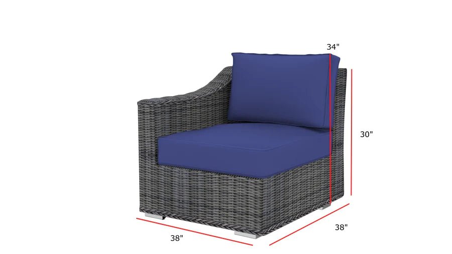 The Cherokees 7pc Outdoor Patio Furniture w/ Sunbrella
