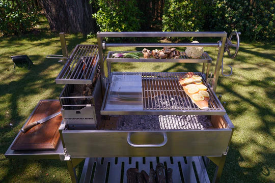 Tagwood BBQ XL Argentine Wood Fire & Charcoal Grill BBQ23SS -OPEN FIRE COOKING