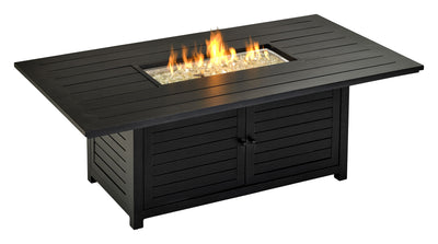 72" X 41" Regal Series Rectangle Chat Table w/ Fire Pit