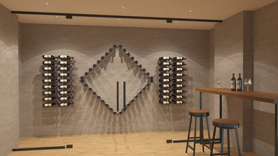 Vintageview Vino Rails Flex 45 (wall mounted metal wine rack system)