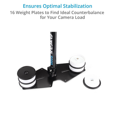 Proaimusa Flycam 5000 Handheld Camera Stabilizer with Body Pod & Arm Brace FLCM-5000-BPAB