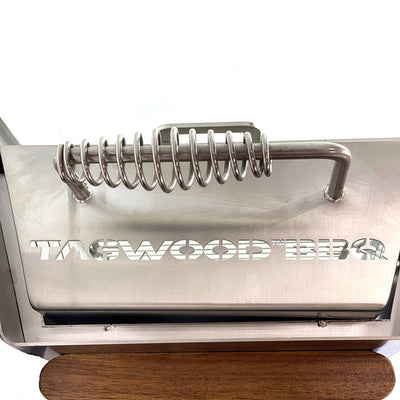 Tagwood BBQ Table Top Warming Brazier Stainless steel and Acacia wood BBQ07SS