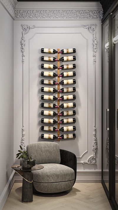 Vintageview Helix Dual 5 (modern metal wall mounted wine rack)