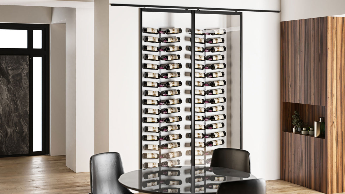 Vintageview Helix Dual 5 (modern metal wall mounted wine rack)