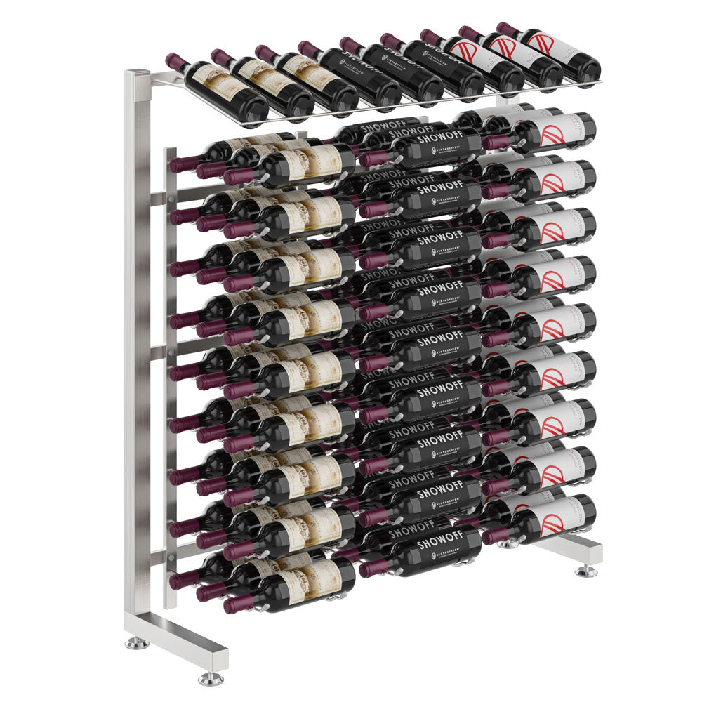 Island Display Rack Freestanding Retail Metal Wine Rack