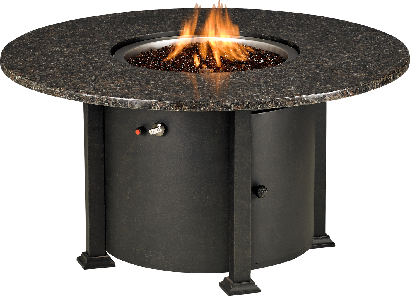 Rome 48" Round Granite Fire Table w/ Burner