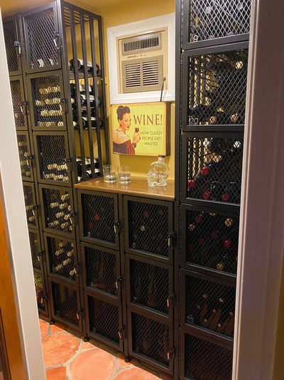 Vintageview Case & Crate Locker 3 Kit (freestanding wine bottle storage with secure backs)