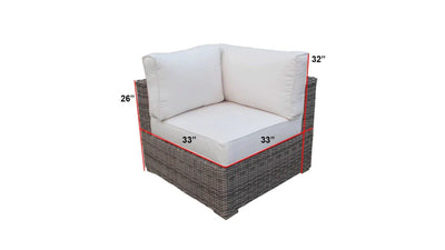 The GrandTeton 12pc Outdoor Patio Furniture w/Sunbrella
