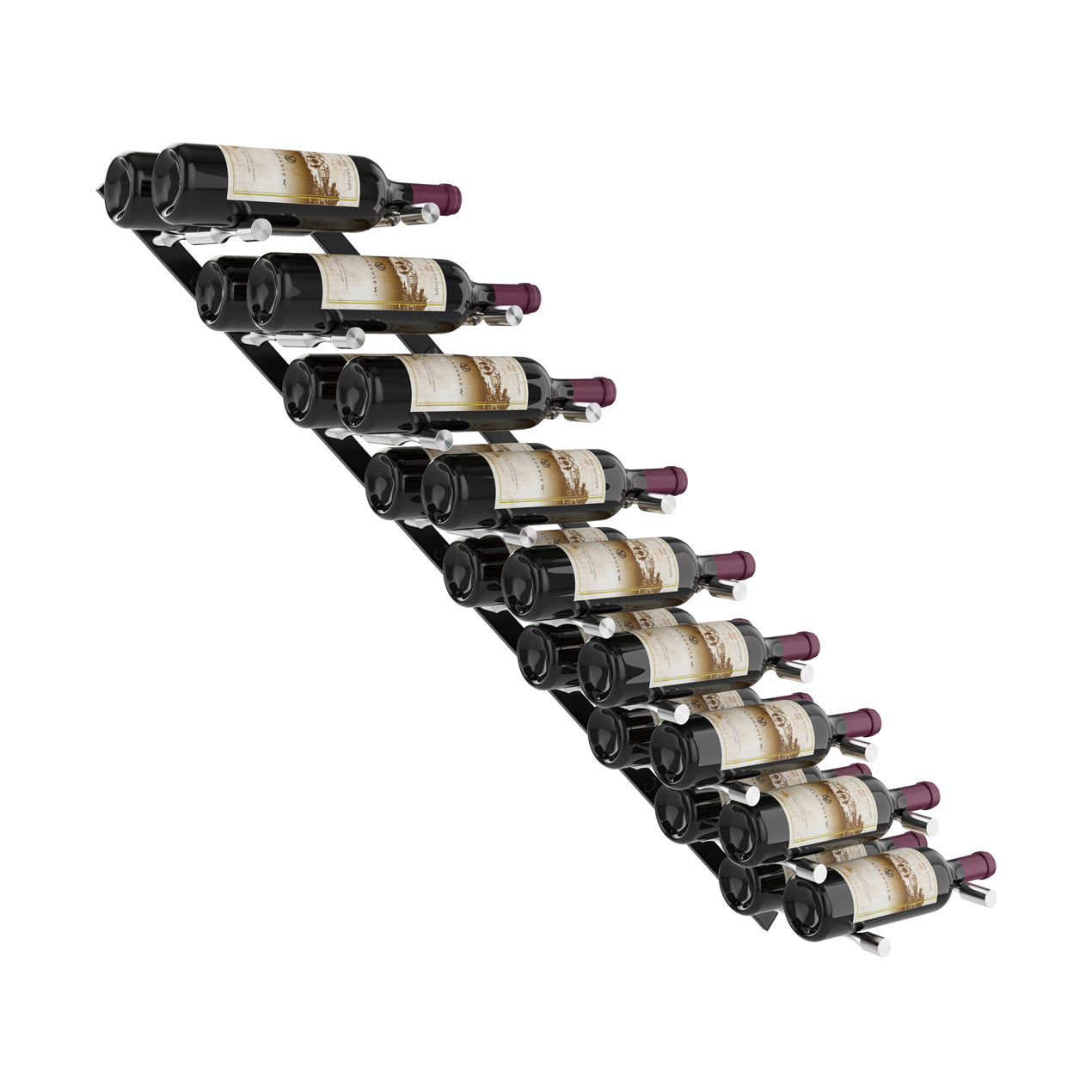 Vintageview Vino Pins Flex 45 (wall mounted metal wine rack system)