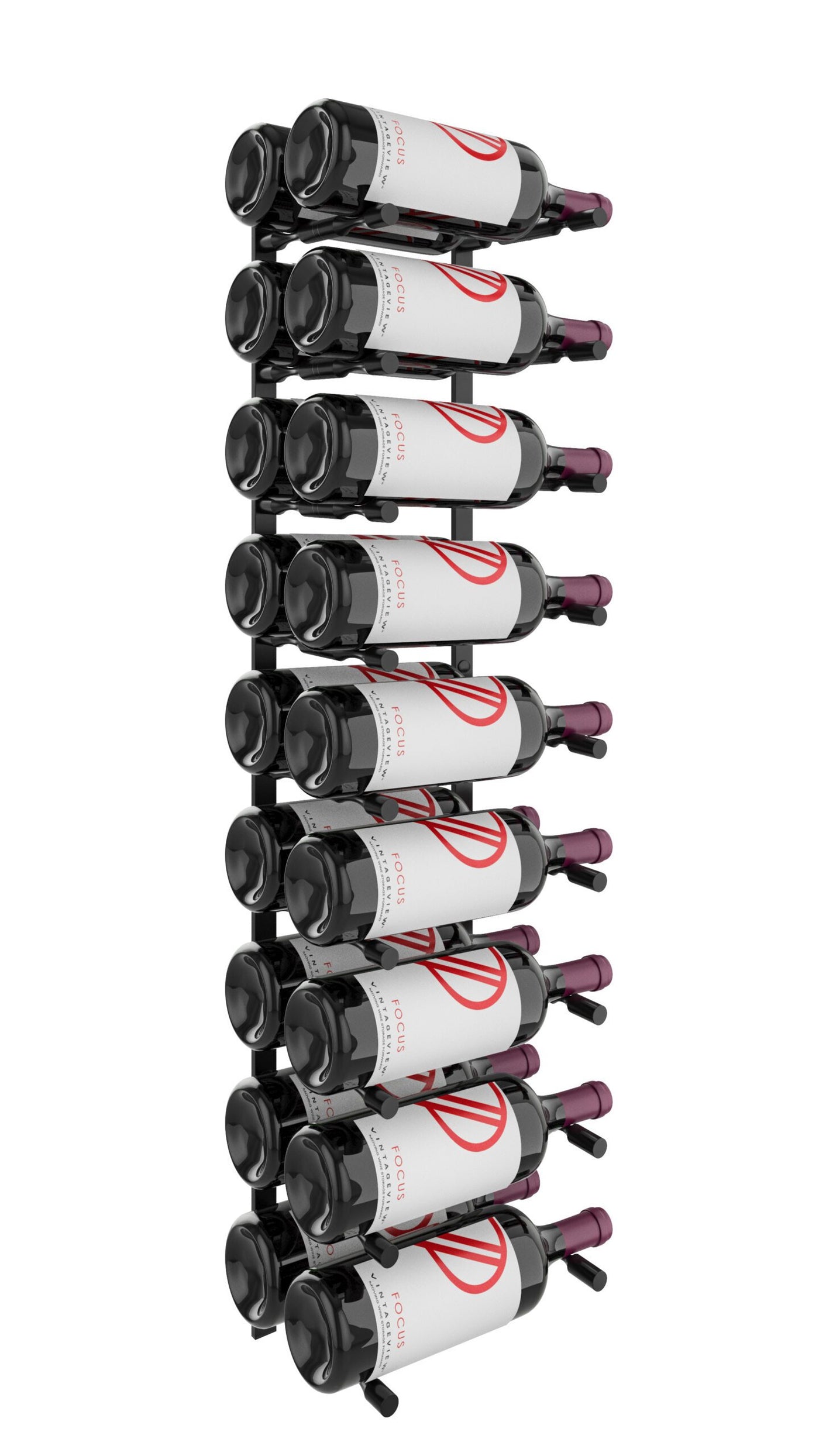 Vino Pins Flex Wall Mounted Metal Wine Rack
