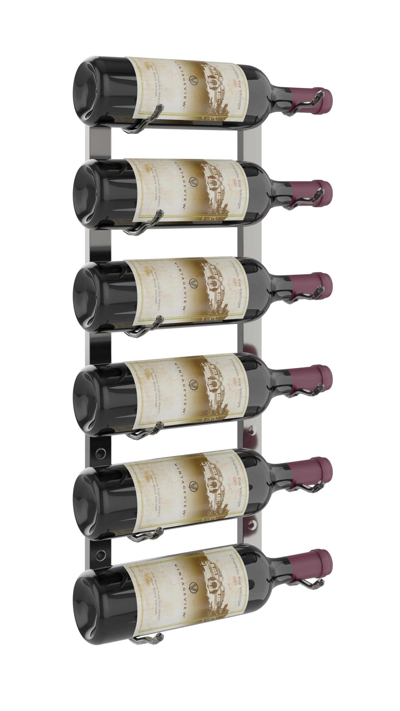 W Series Wall Mounted Metal Wine Rack