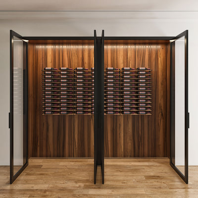 Vintageview Evolution Wine Wall 9×6 Designer Grid (industrial chic wall mounted wine rack kit)