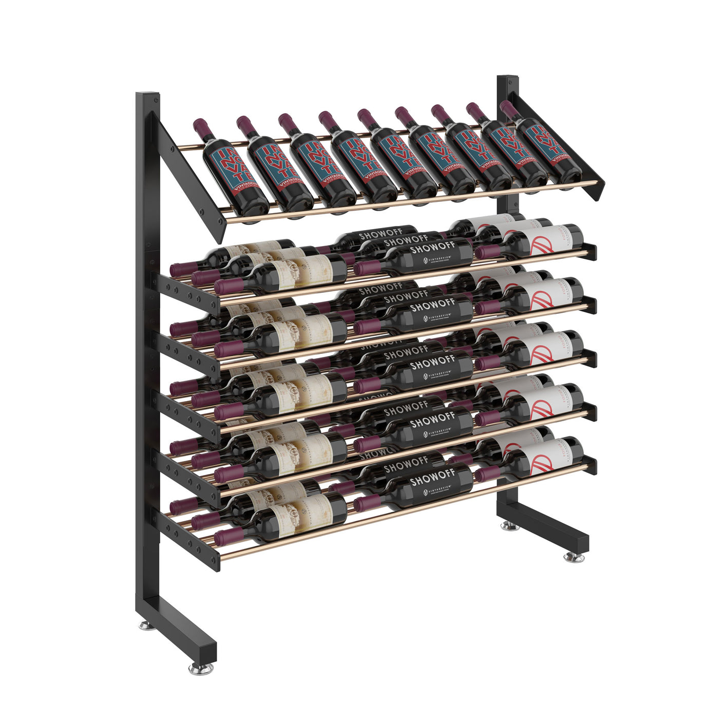 Evolution Island Display Retail Wine Rack