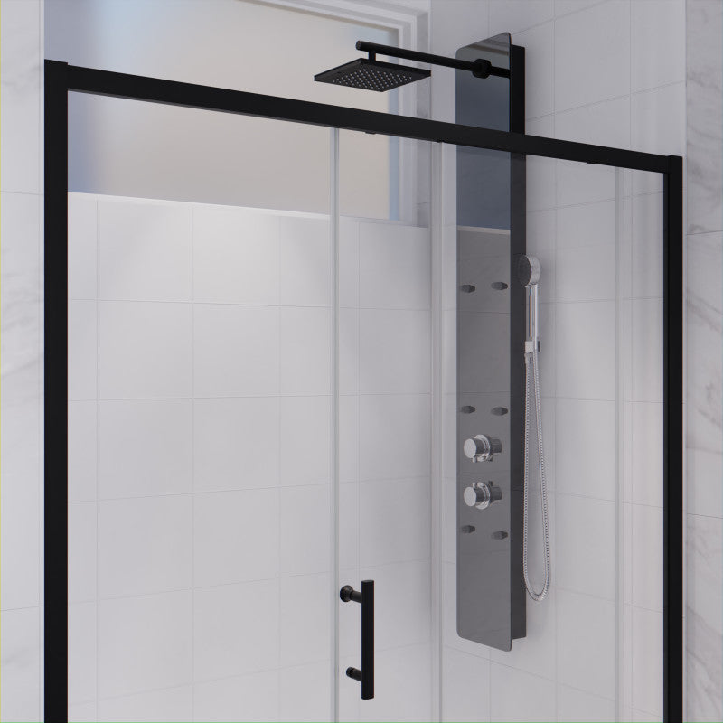 ANZZI Halberd 48 in. x 72 in. Framed Shower Door with TSUNAMI GUARD SD-AZ052-01CH