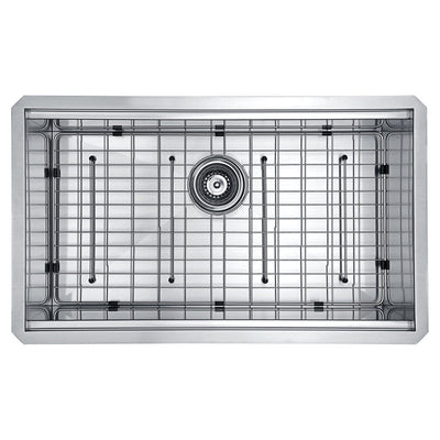 ANZZI Aegis Undermount Stainless Steel 30 in. 0-Hole Single Bowl Kitchen Sink with Cutting Board and Colander K-AZ3018-1Ac