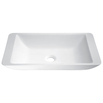 ANZZI Kydia Solid Surface Vessel Sink in Matte White LS-AZ522