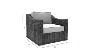 Denali 10pc Deep Seating Outdoor Patio Furniture w/ Sunbrella