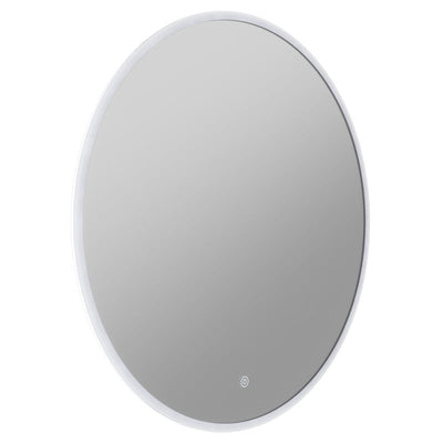 ANZZI 28 in. Diameter Round LED Front Lighting Bathroom Mirror with Defogger BA-LMDFX019AL