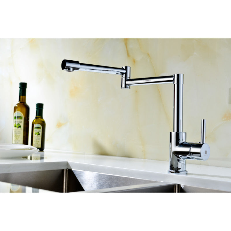 ANZZI Manis Series Deck-Mounted Pot Filler in Polished Chrome KF-AZ102