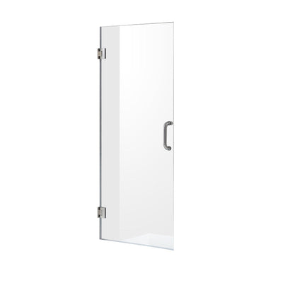 ANZZI Fellow Series 30 in. by 72 in. Frameless Hinged Shower Door with Handle SD-AZ09-02CH