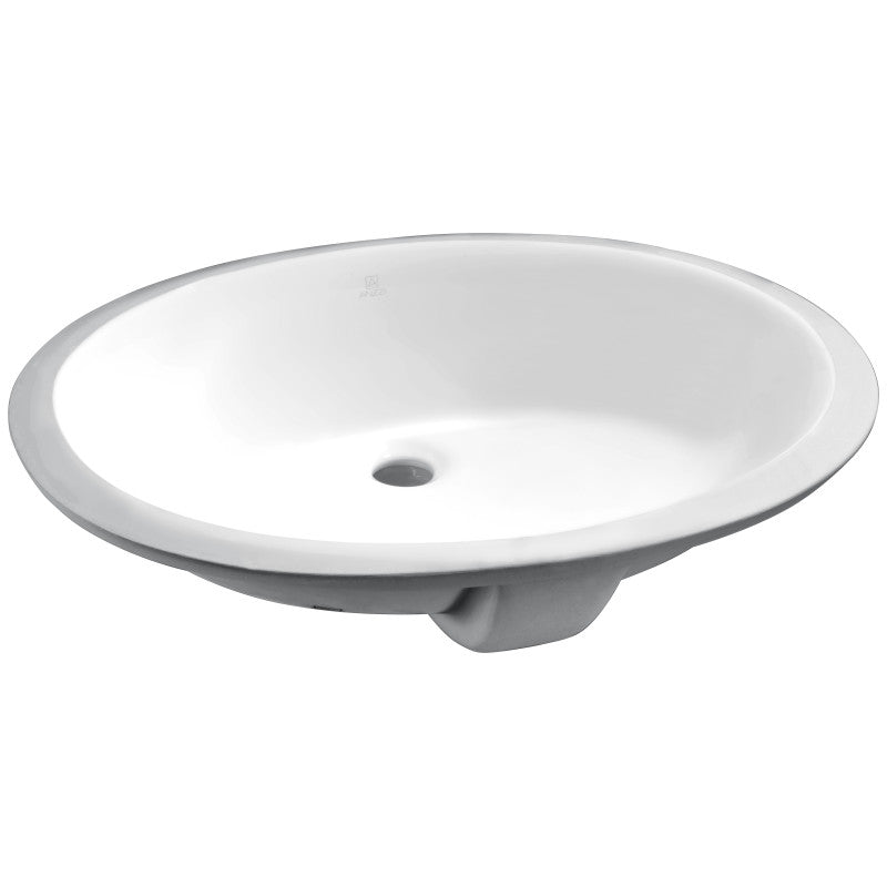 LS-AZ109 - ANZZI Rhodes Series 21.5 in. Ceramic Undermount Sink Basin in White