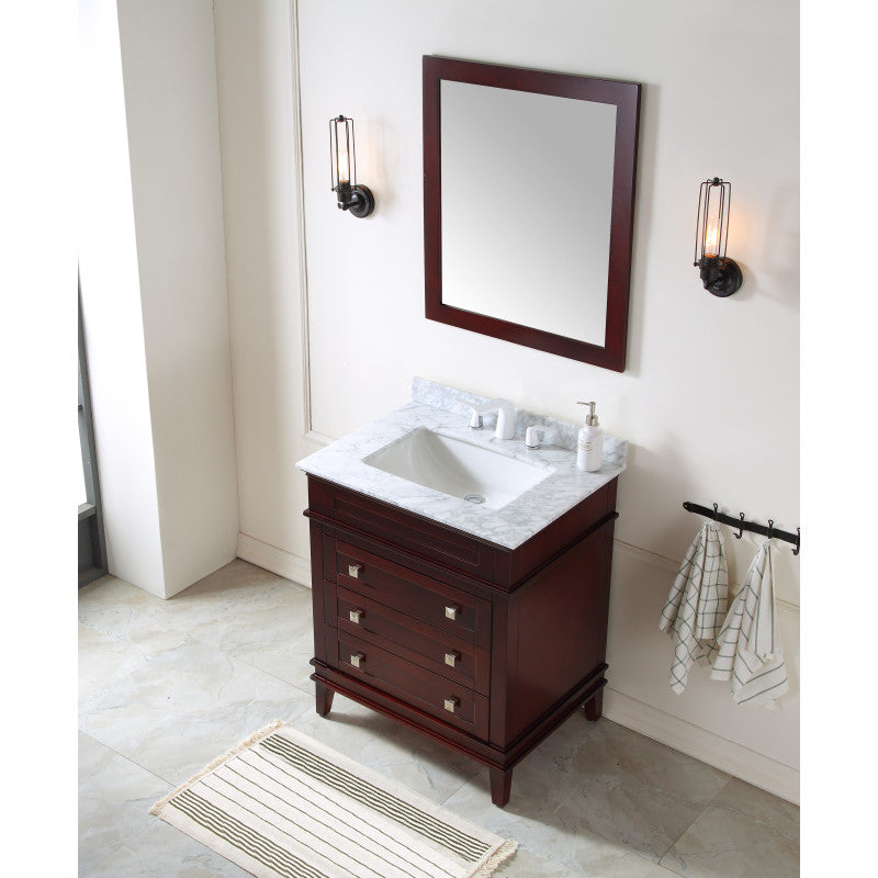 ANZZI Wineck 36 in. W x 35 in. H Bathroom Vanity Set in Rich Chocolate V-WKG020-36