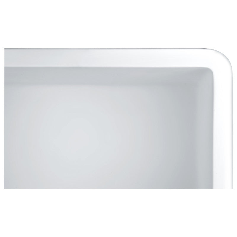 ANZZI Roine Farmhouse Reversible Apron Front Solid Surface 35 in. Double Basin Kitchen Sink K-AZ223-2B