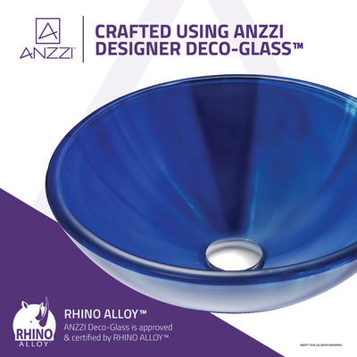 ANZZI Meno Series Deco-Glass Vessel Sink LS-AZ051