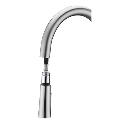 Orbital Single Handle Pull-Down Sprayer Kitchen Faucet in Brushed Nickel KF-AZ186BN