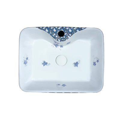 ANZZI Cotta Series Ceramic Vessel Sink in Blue LS-AZ273