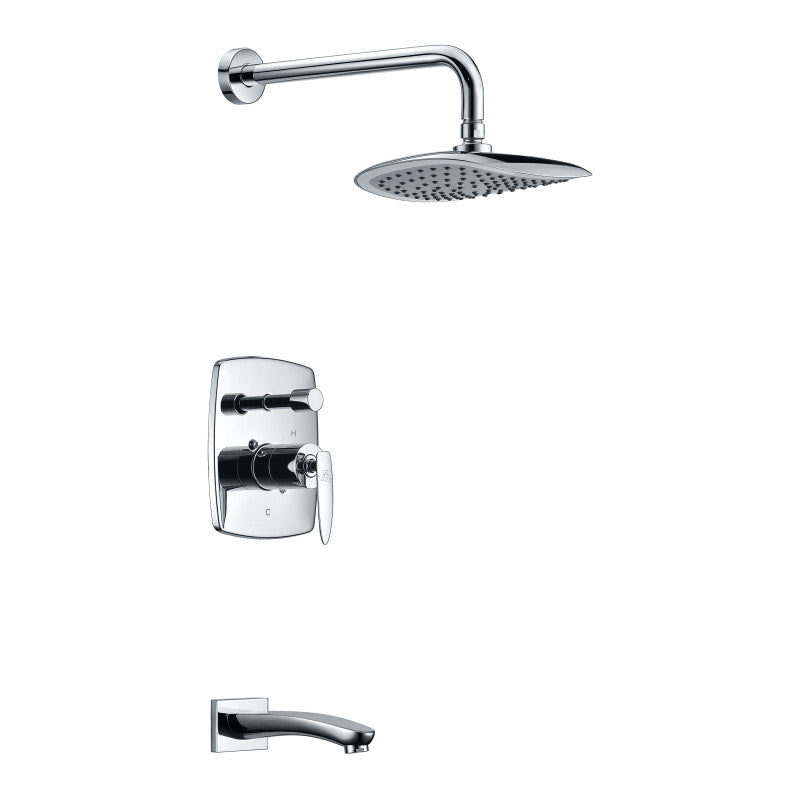 L-AZ026 - ANZZI Tempo Series 1-Handle 1-Spray Tub and Shower Faucet in Polished Chrome